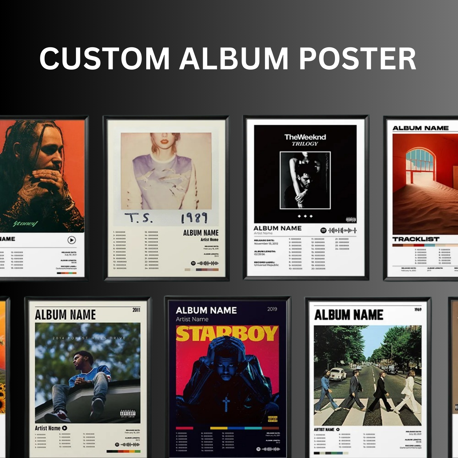 Custom Album Poster – Goated Poster